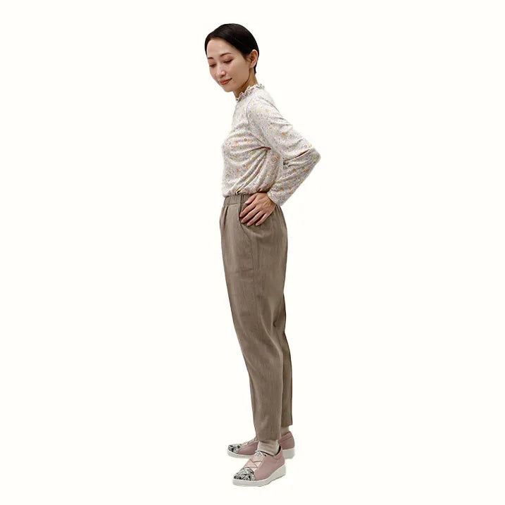 【日本製・乾燥機◎・着回し◎】さわやかシックパンツ