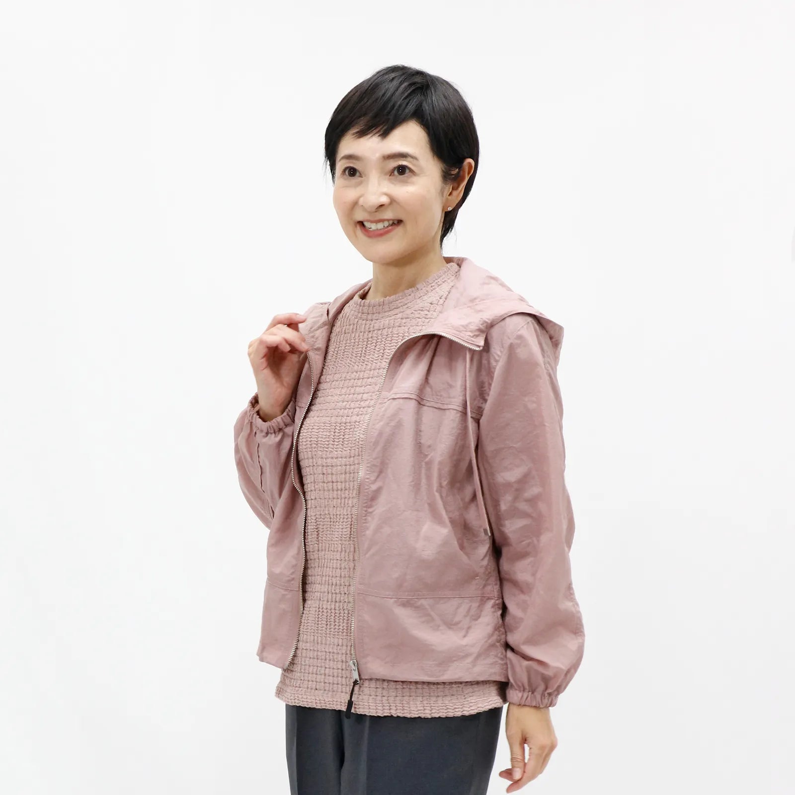 【花粉ガードで快適なお出掛け】レディース花粉ガードパーカー