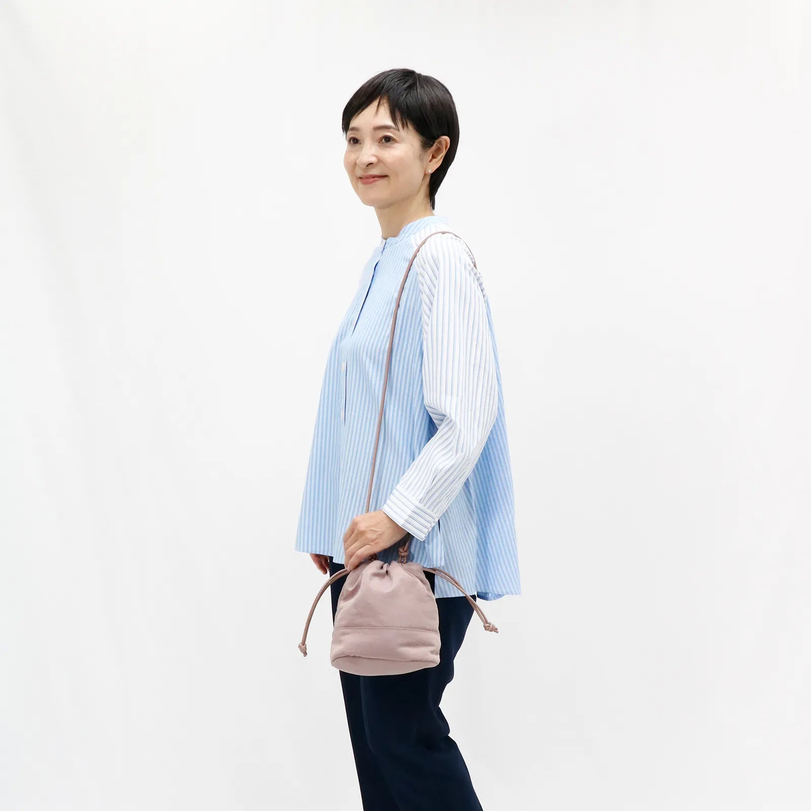 【コロンとかわいい3WAY】巾着 Mini