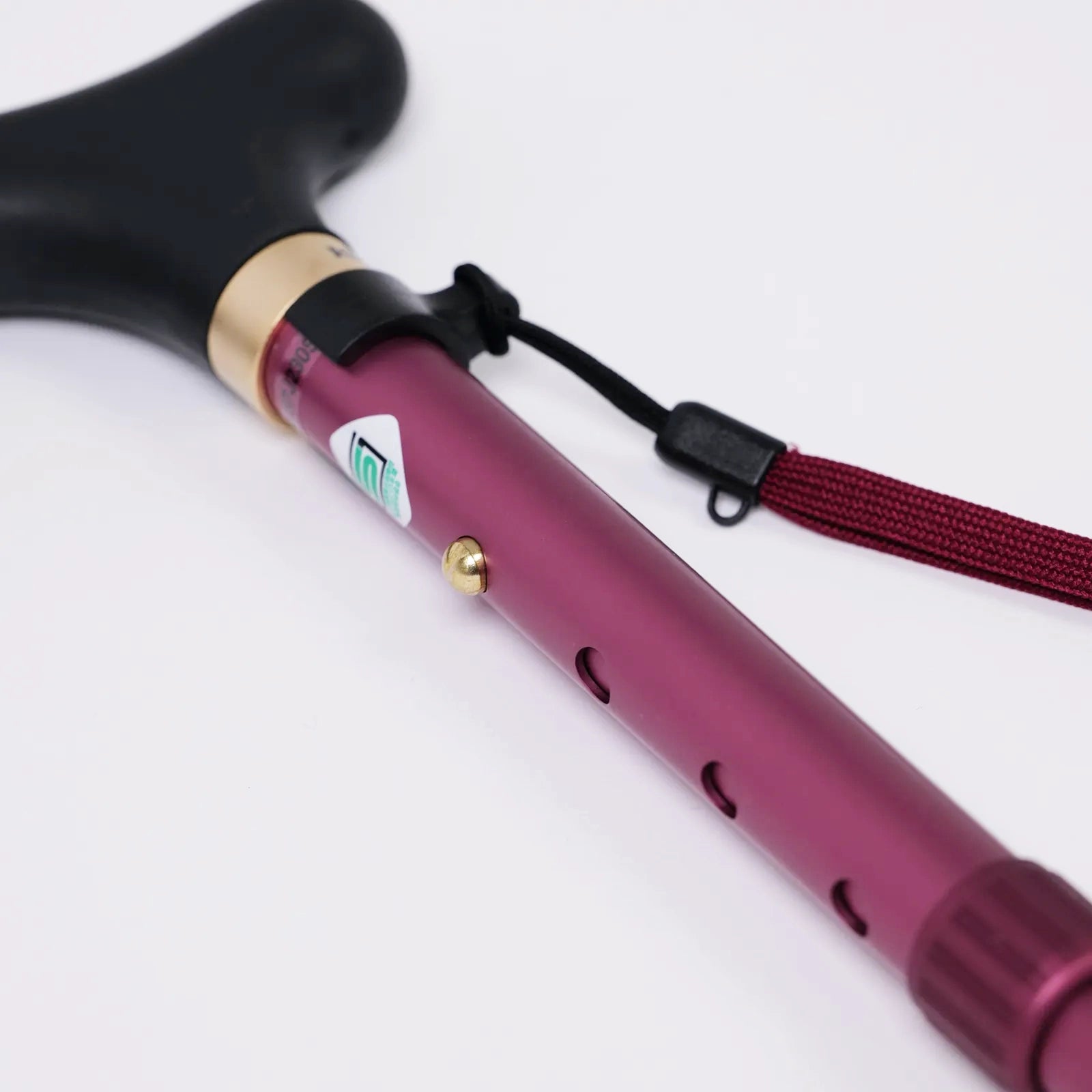 【伸縮&折りたたみ・無地】とってもステッキ やわらかグリップ 伸縮折りたたみ