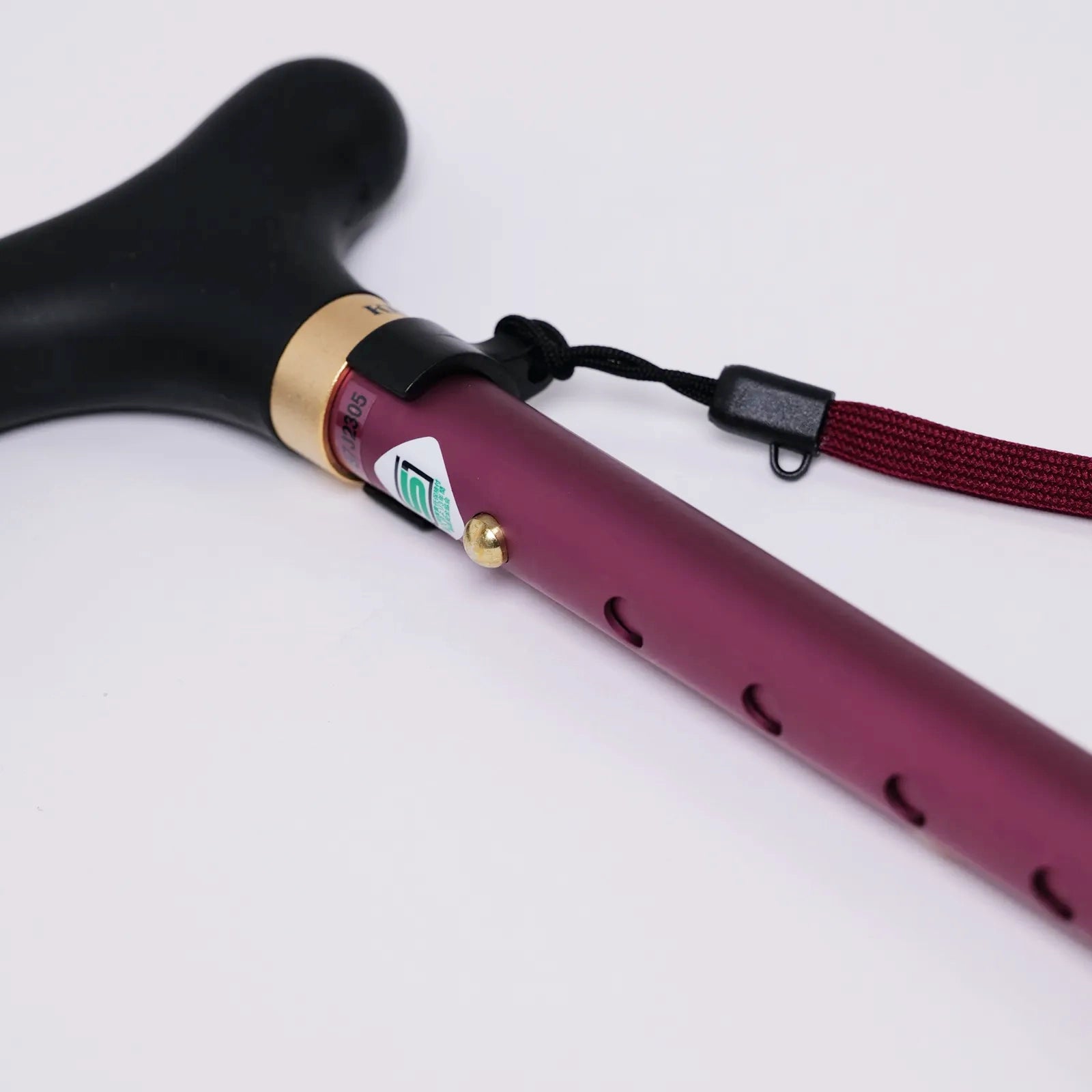 【伸縮&折りたたみ・無地】とってもステッキ やわらかグリップ 伸縮折りたたみ