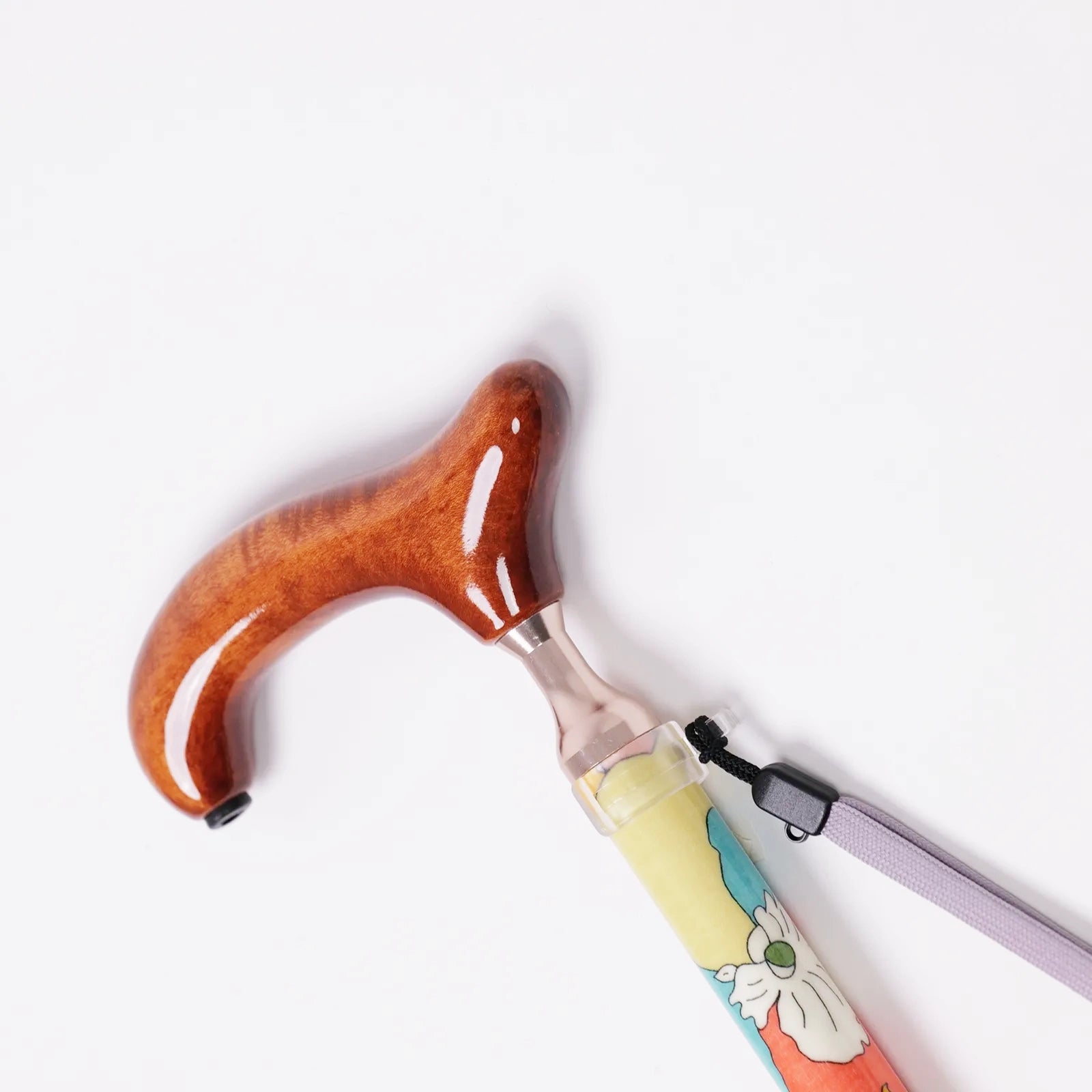 【伸縮・総柄】リバティ 伸縮カラーハンドルステッキ