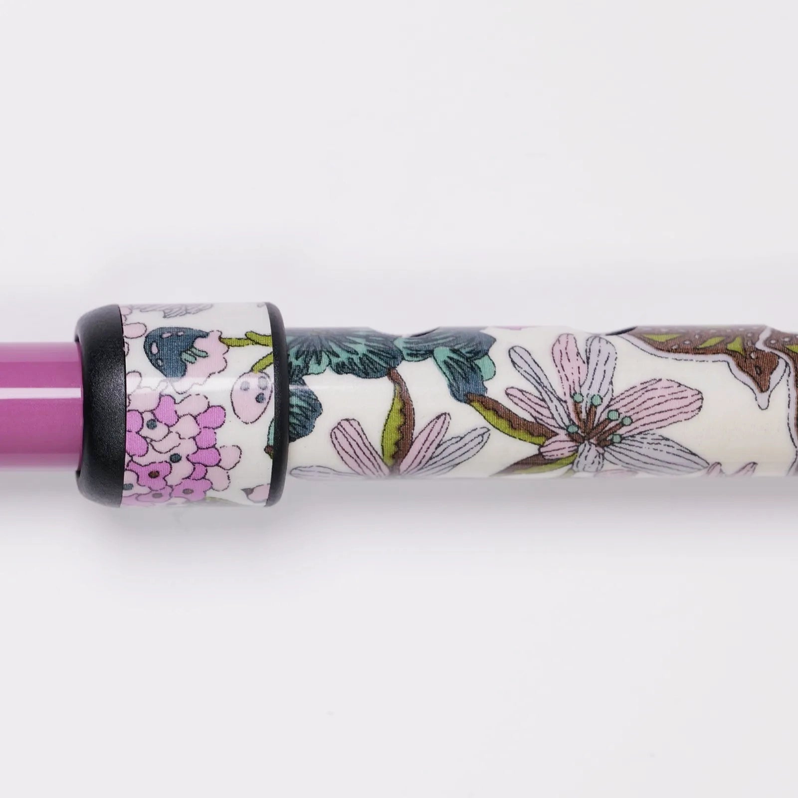 【超軽量の160g・伸縮・上柄】カーボン伸縮ステッキ リバティプリント Edna