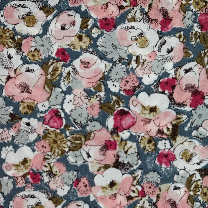 【伸縮&折りたたみ・総柄】SLTステッキ リバティプリント スリムネック Leila