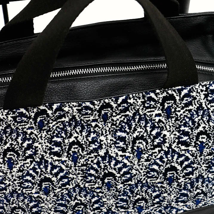 【上品な佇まい】シェニール織トート付き 横押しカート