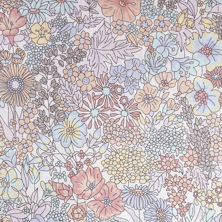 【伸縮&折りたたみ・上柄】SLT折りたたみステッキ リバティプリント Margaret Annie