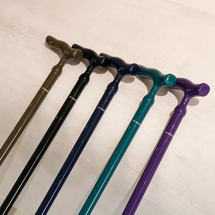 【伸縮・無地】2トーン アルミ伸縮ステッキ