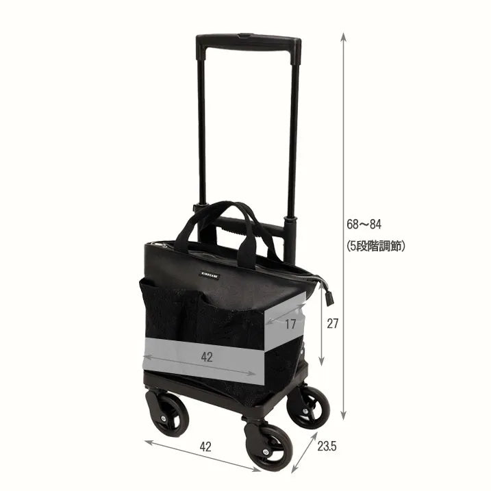 【エレガントな存在感】レースポケットトート 横押カート