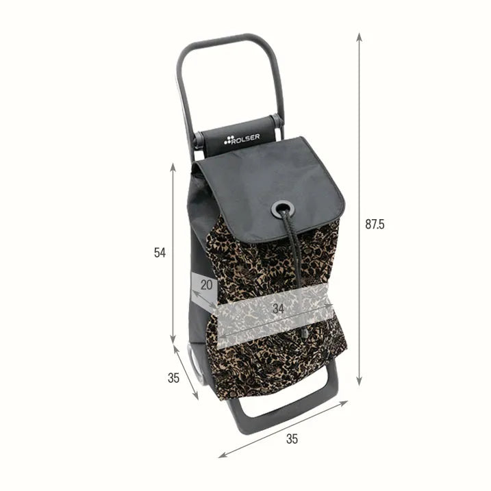 【軽量なのに大容量・大きめタイヤで静かな走行】ROLSER FPリバティ BROWN