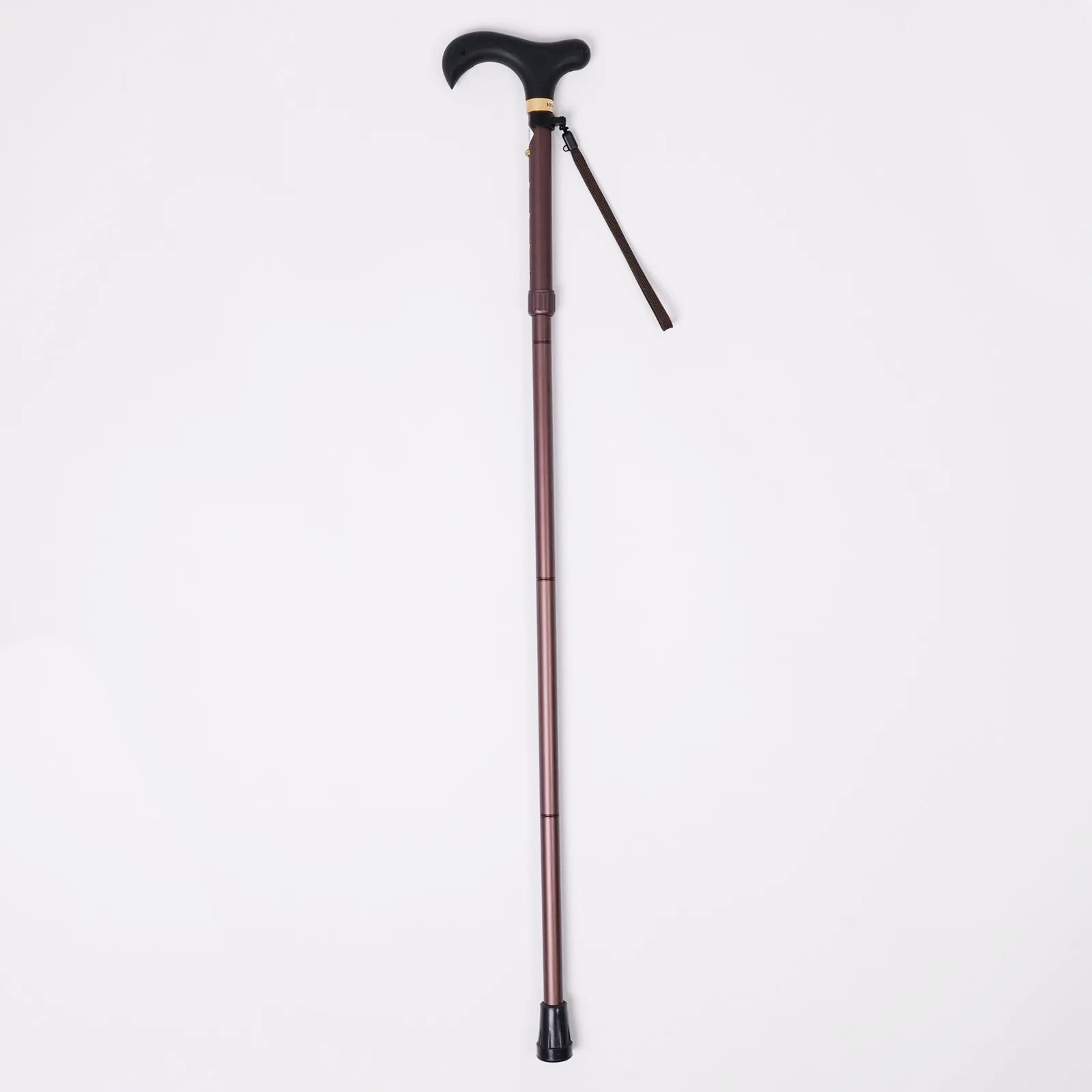 【伸縮&折りたたみ・無地】とってもステッキ やわらかグリップ 伸縮折りたたみ