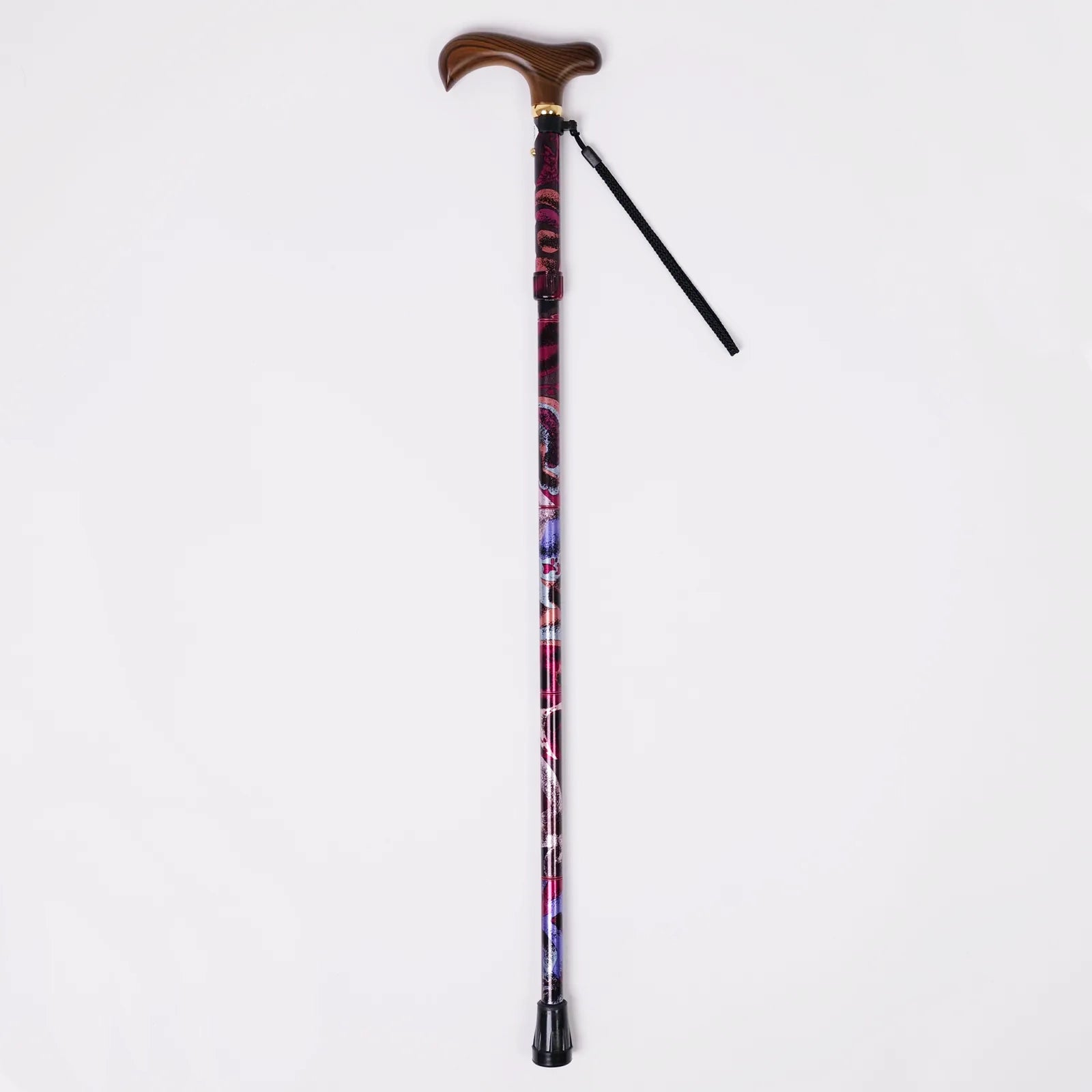 【伸縮&折りたたみ・総柄】素敵なステッキ 伸縮折りたたみ