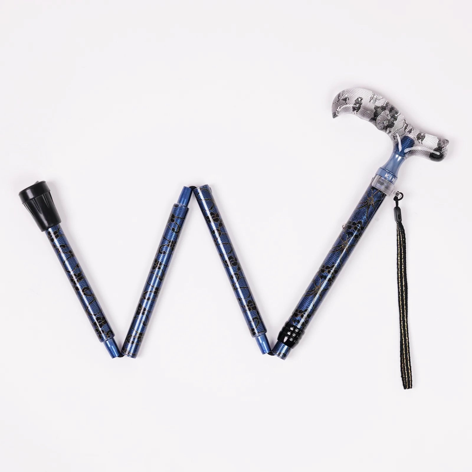 【伸縮&折りたたみ・レース】エレガントステッキ レース花柄