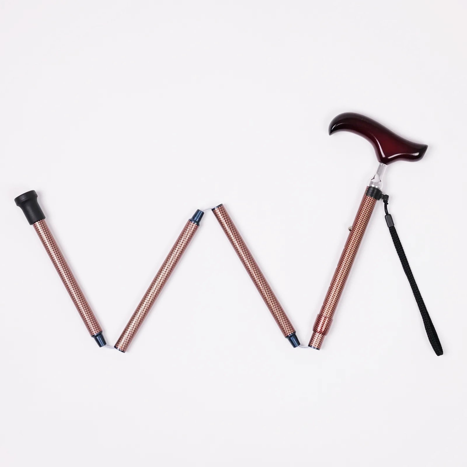 【伸縮&折りたたみ】SLTステッキ アルミ格子柄