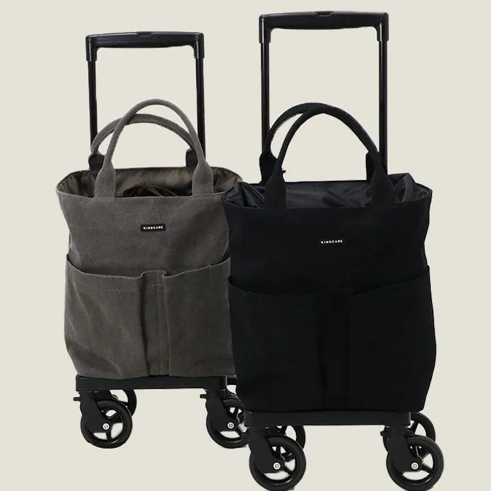 【巾着トートだからアイテムの出し入れがスムーズ】ユーティリティトート 横押カート