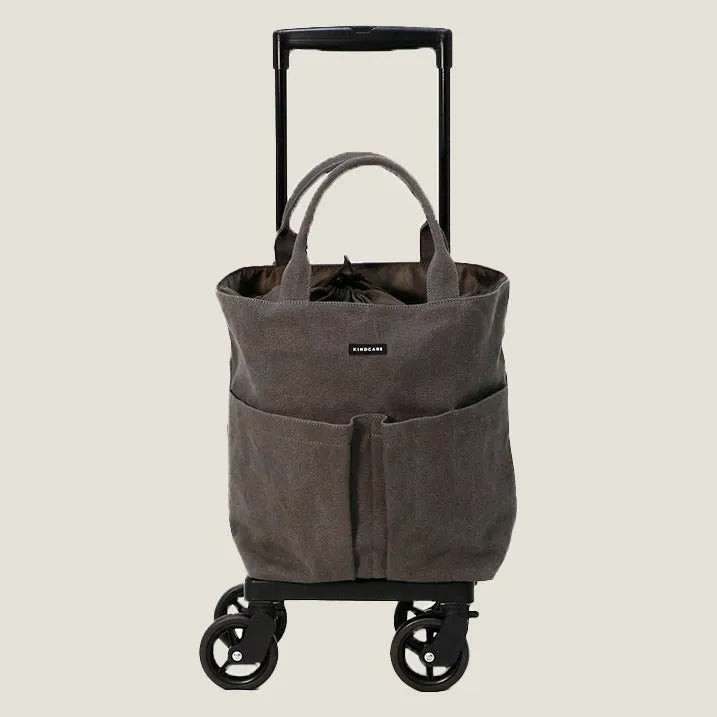 【巾着トートだからアイテムの出し入れがスムーズ】ユーティリティトート 横押カート