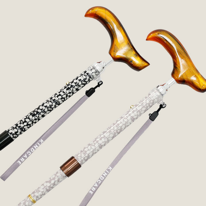 【伸縮&折りたたみ・総柄】SLTステッキ リバティプリント×カラー スリムネック Glenjade