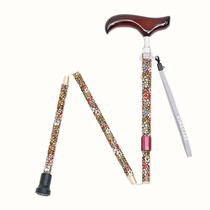 【伸縮&折りたたみ・総柄】SLTステッキ プリント×カラー スリムネック Emma Louise