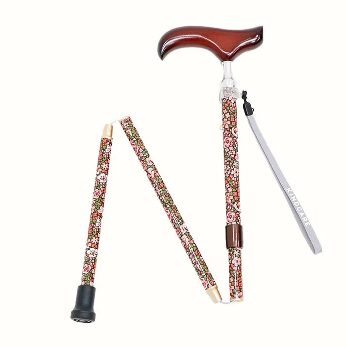 【伸縮&折りたたみ・総柄】SLTステッキ プリント×カラー スリムネック Emma Louise