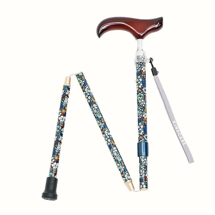 【伸縮&折りたたみ・総柄】SLTステッキ プリント×カラー スリムネック Emma Louise