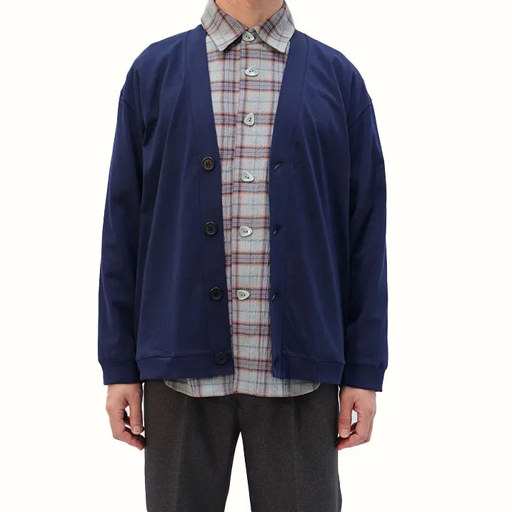 【抗ウイルス加工・綿100%・日本製】ジャージカーディガン
