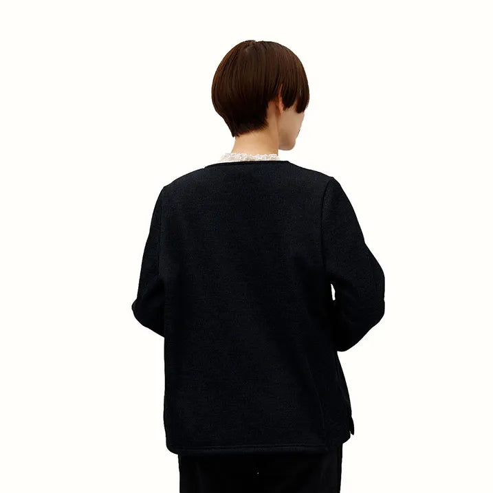 【ツイード調・裏起毛で暖かい】ツィーディーソフトJK