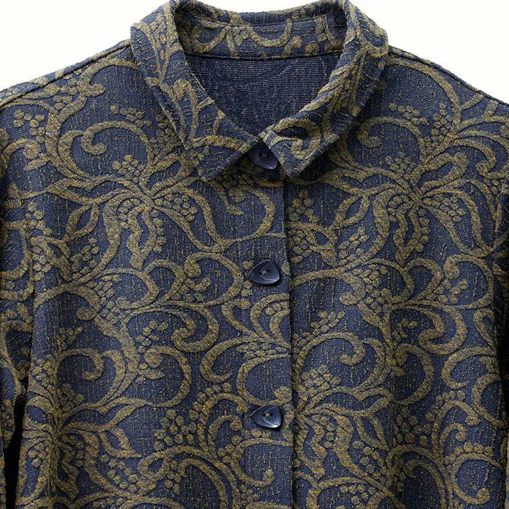 【洗える】シャツカラーブラウス