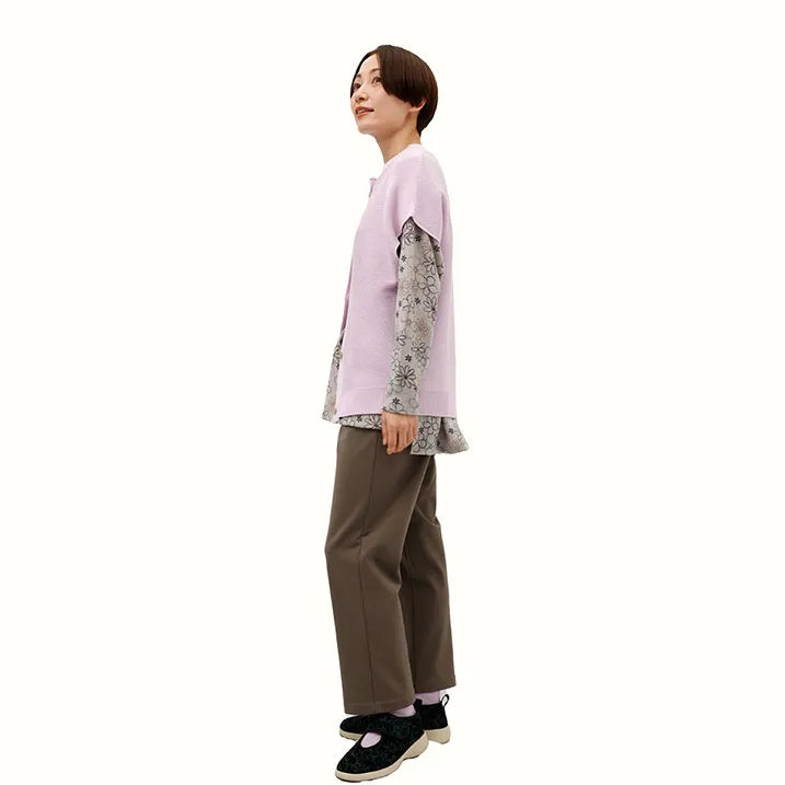 【肩先まで暖かい】ニット肩掛けベスト