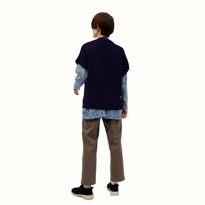 【肩先まで暖かい】ニット肩掛けベスト