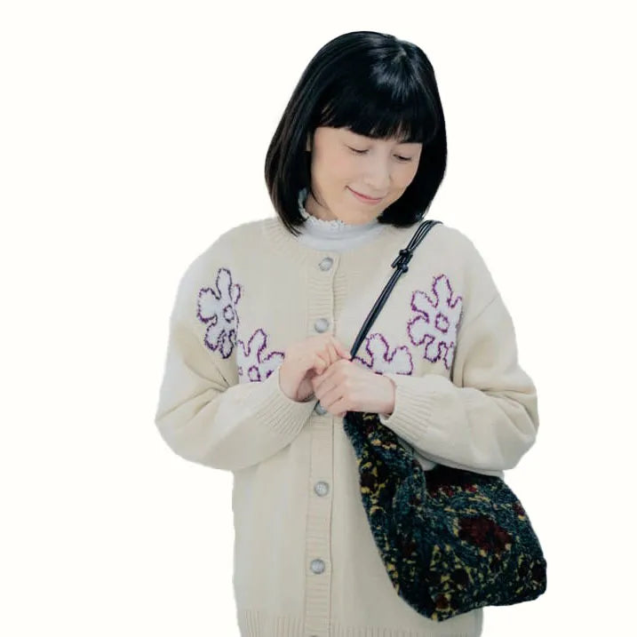 リバティプリント ボアバッグ