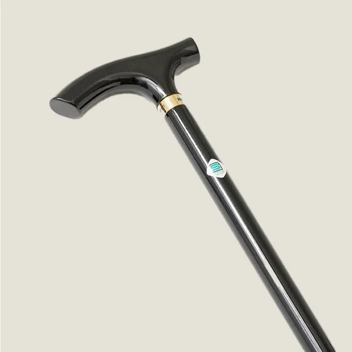 木製ステッキ T字型 Black