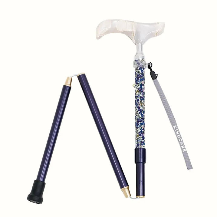 【伸縮&折りたたみ・上柄】SLTステッキ リバティプリント × カラー スリムネック Wilt Shire