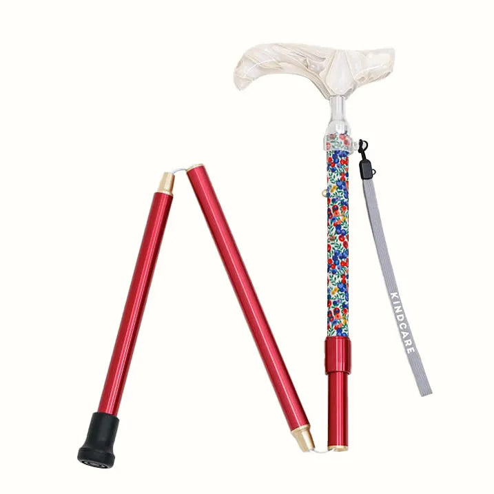 【伸縮&折りたたみ・上柄】SLTステッキ リバティプリント × カラー スリムネック Wilt Shire