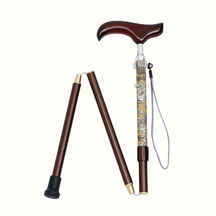 【伸縮&折りたたみ・上柄】SLTステッキ プリント×カラー スリムネック Swim Dunclare