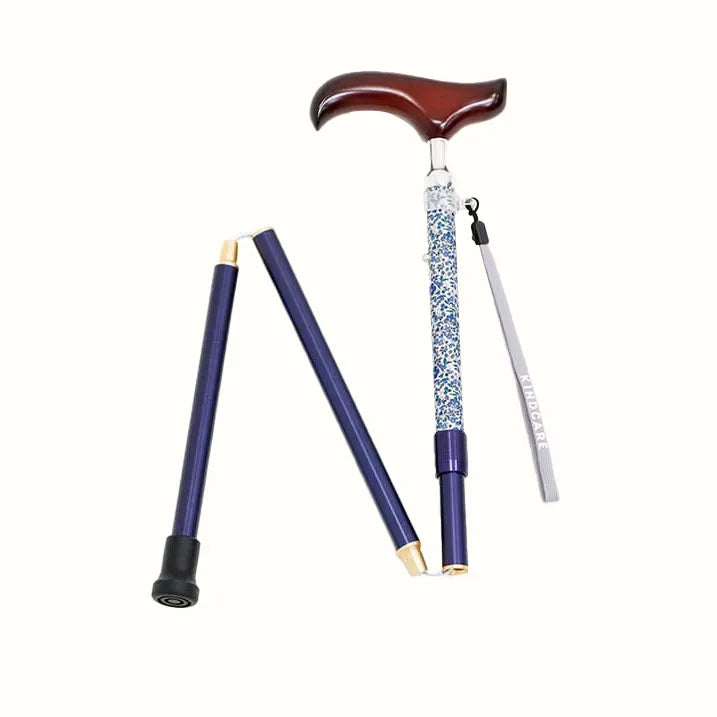 【伸縮&折りたたみ・上柄】SLTステッキ リバティプリント ×カラー スリムネック Katie and Millie