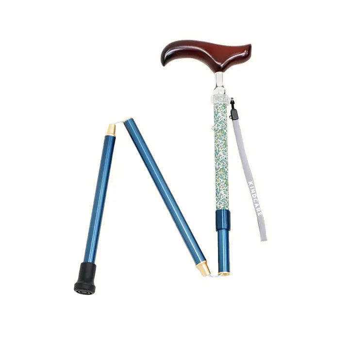 【伸縮&折りたたみ・上柄】SLTステッキ リバティプリント ×カラー スリムネック Katie and Millie