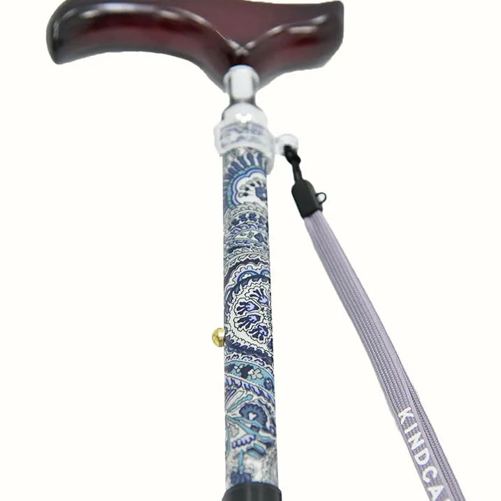 【伸縮&折りたたみ・上柄】SLTステッキ リバティプリント×カラー スリムネック Abbey Road