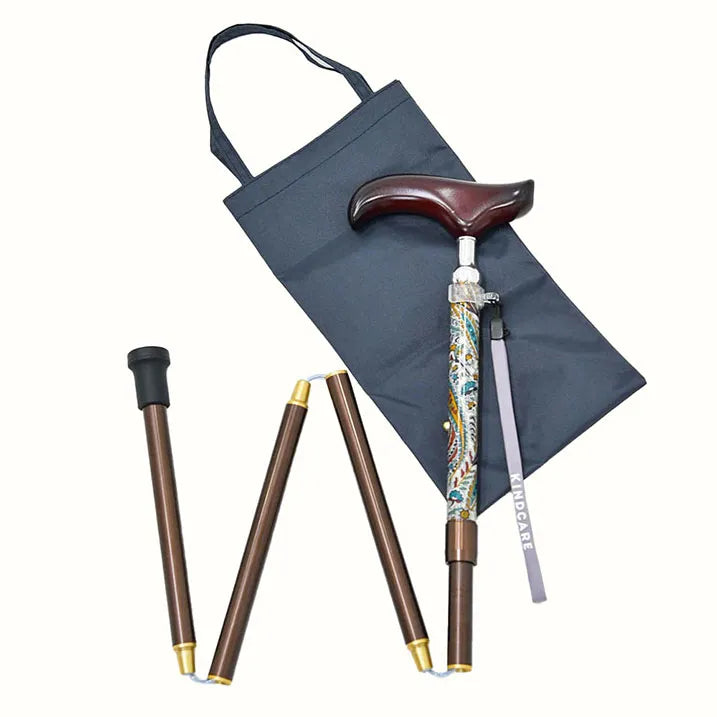 【伸縮&折りたたみ・上柄】SLTステッキ リバティプリント×カラー スリムネック Abbey Road