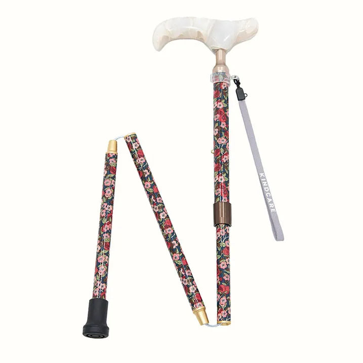 【伸縮&折りたたみ・総柄】SLTステッキ リバティプリント スリムネック Nectar