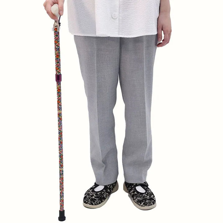 【伸縮&折りたたみ・総柄】SLTステッキ リバティプリント スリムネック Nectar