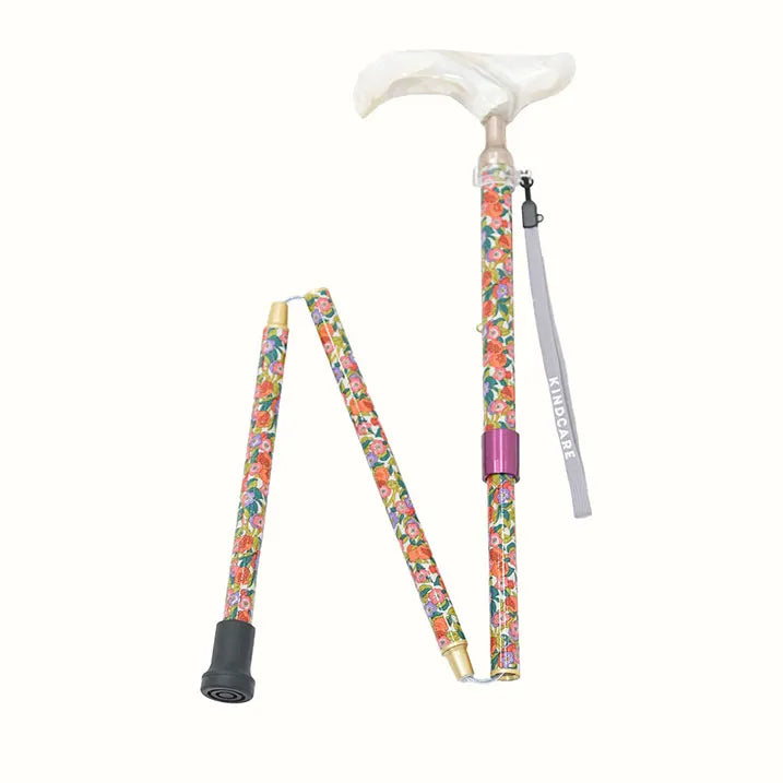 【伸縮&折りたたみ・総柄】SLTステッキ リバティプリント スリムネック Nectar