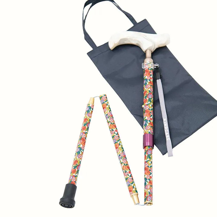 【伸縮&折りたたみ・総柄】SLTステッキ リバティプリント スリムネック Nectar