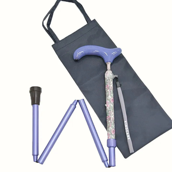 【伸縮&折りたたみ・上柄】LIBERTY×カラー 折畳ステッキ Primrose peak