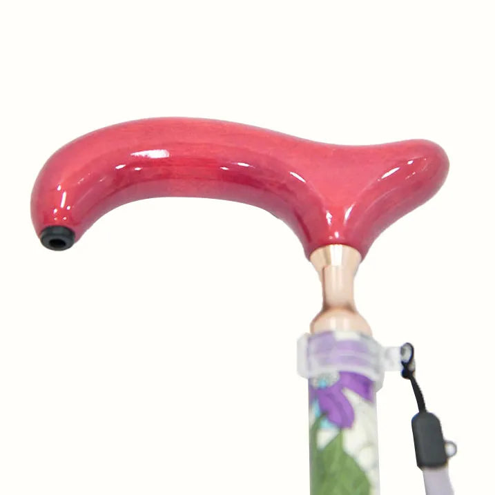 【伸縮&折りたたみ・総柄】LIBERTY 折畳ステッキ Emerald Garden