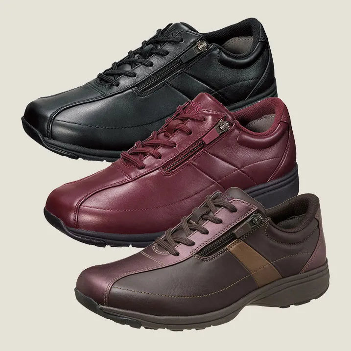 Medical Walk is a stylish shoe with an outer zipper and made of