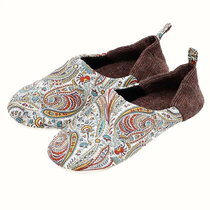 Liberty print slippers (size L)