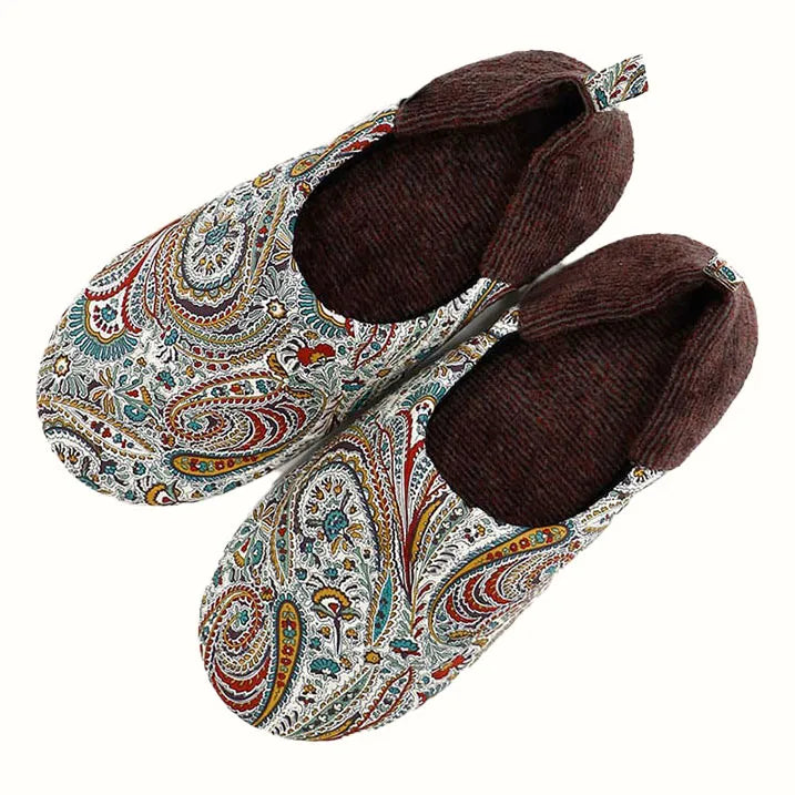 Liberty print slippers (size L)