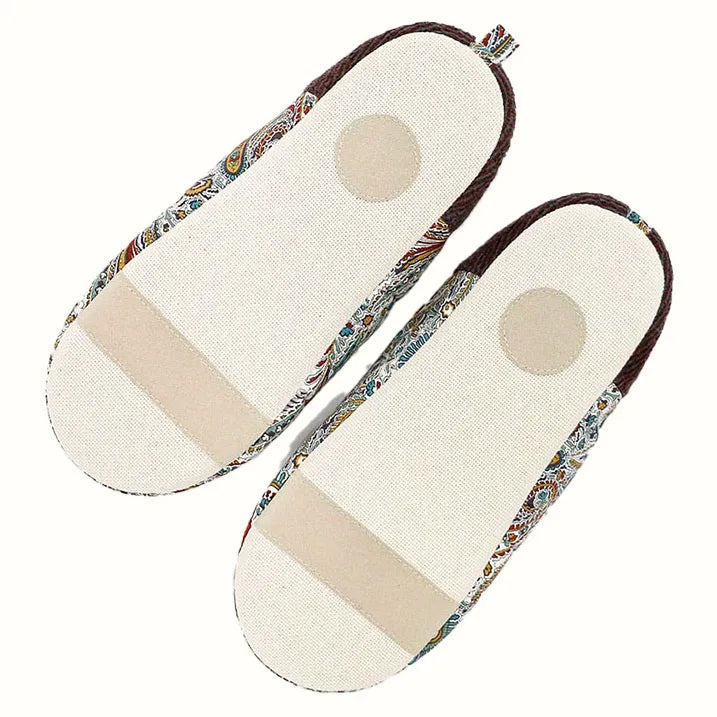 Liberty print slippers (size L)