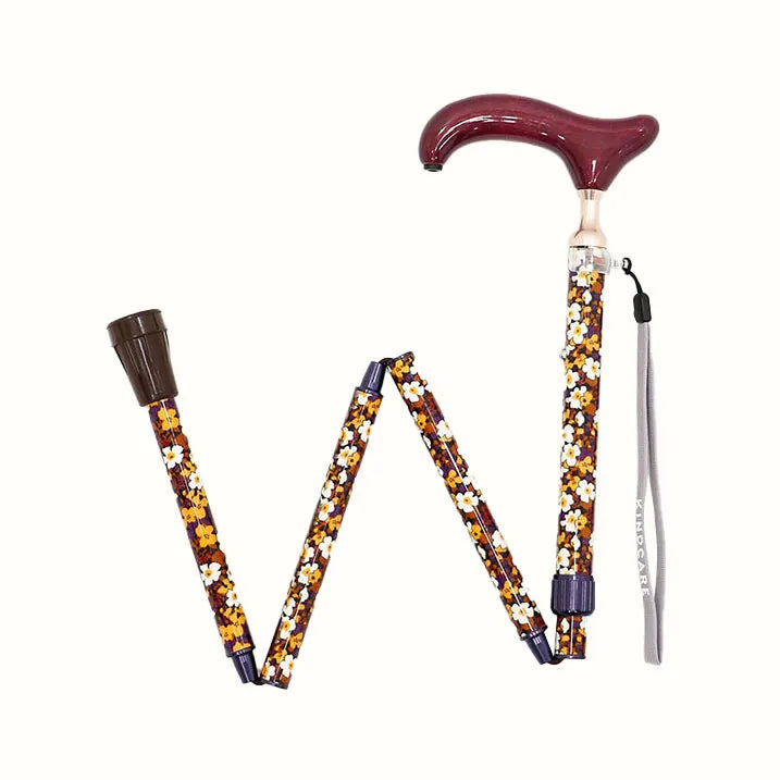 【伸縮&折りたたみ・総柄】LIBERTY 折畳ステッキ KATIE’S