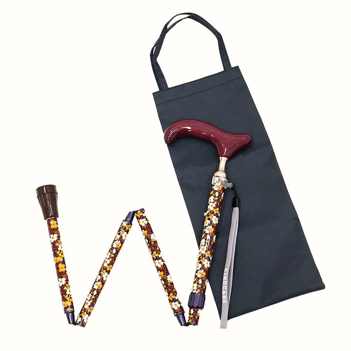 【伸縮&折りたたみ・総柄】LIBERTY 折畳ステッキ KATIE’S