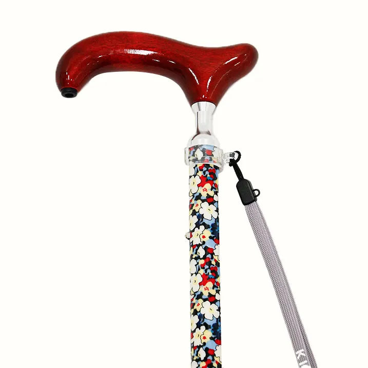 【伸縮&折りたたみ・総柄】LIBERTY 折畳ステッキ KATIE’S